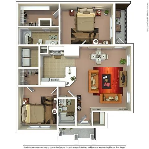 Floor plan B2G - Attached Garage Included