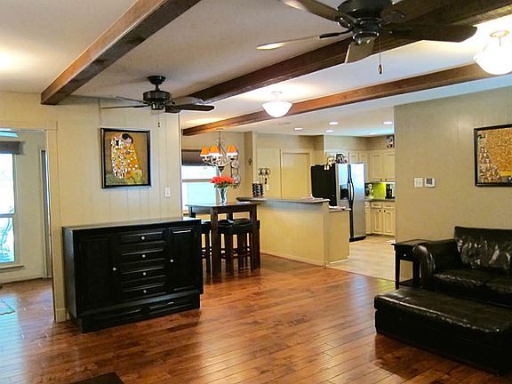 View of kitchen from family room
