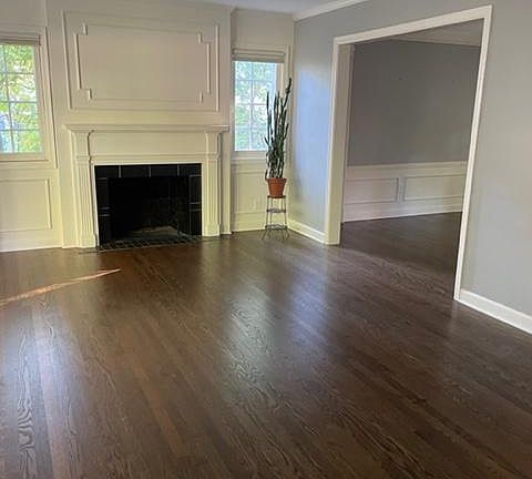 Living room leading to dining room
