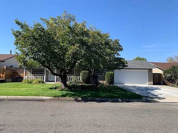 Front of the house as viewed from across the street.