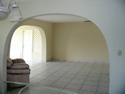 living room from dining room