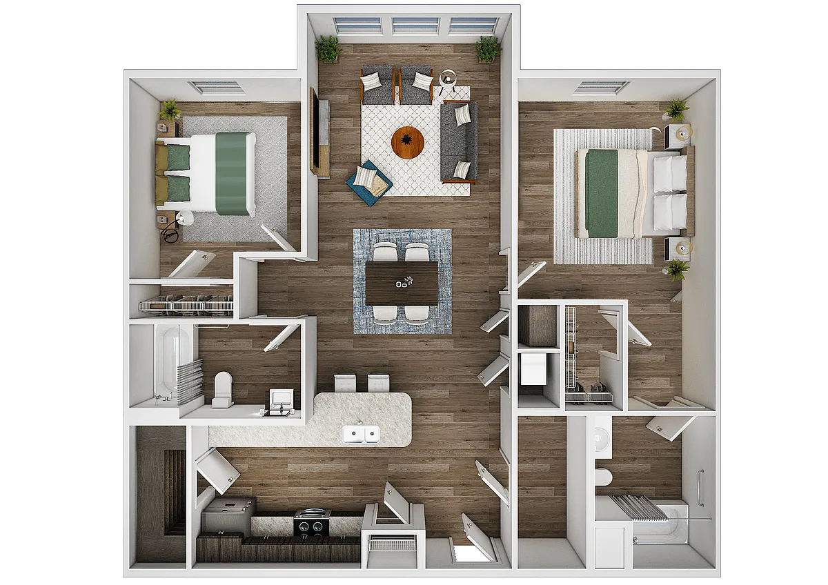 Floor plan 2 Bedrooms