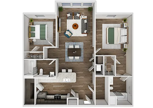 Floor plan 2 Bedrooms