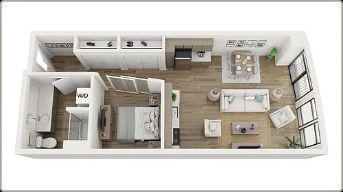 Floor plan Alcove Bedroom West Facing MQ13