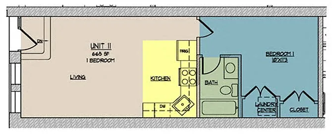 Floor plan The Lofts at One Eleven 111