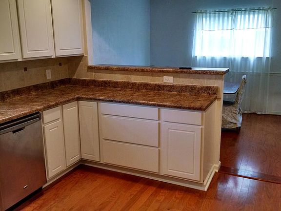 Kitchen View from Family Room and overlooking Dining Room