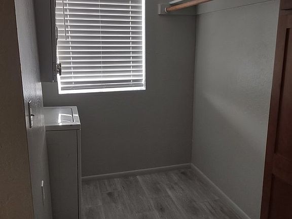 Back area for storage and washer/dryer