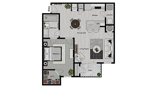 Floor plan 1X1