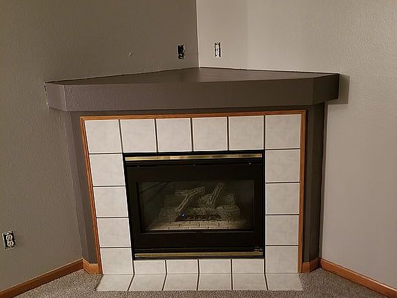 fireplace in living rm