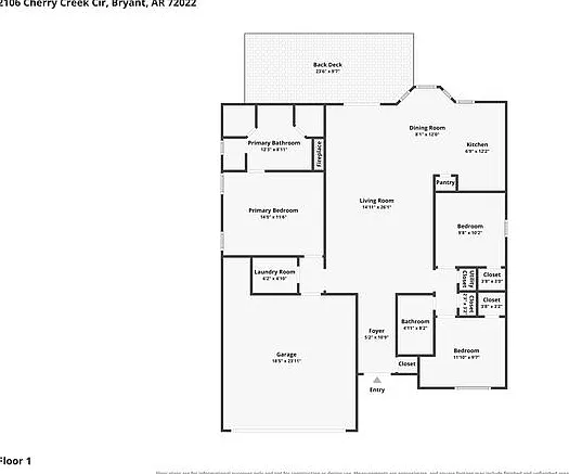 3 bed, 2.0 bath, 1468 sqft, $1,695 — Photo 2