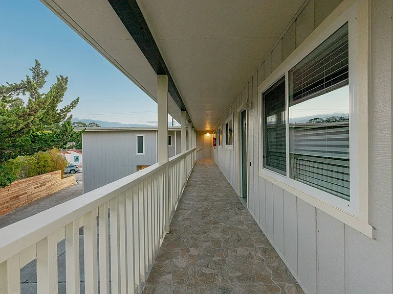 Ascend to the second floor via stairs