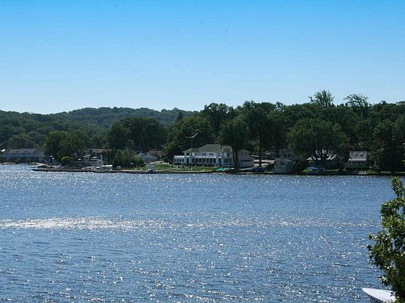 View of the Lake Hopatcong Yacht Club  This photo was taken from the patio.