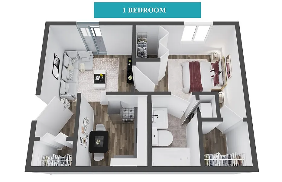 Floor plan One Bedroom