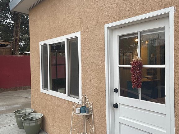 Front of casita with path to outdoor space