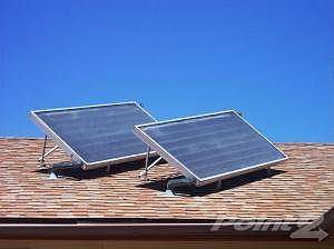 Solar hot water panels