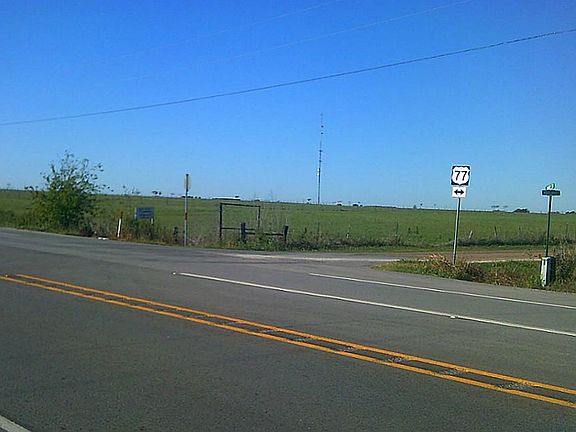 CORNER OF PROPERTY LOOKING ACROSS US 77.