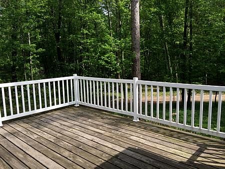 Facing south east from deck.