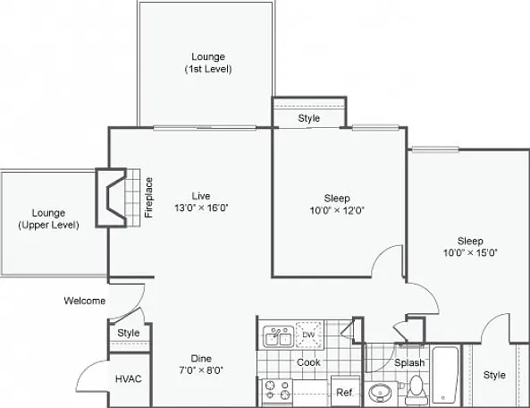 Oxford | 812 Square Foot Two Bedroom Oxford | 812 Square Foot Two Bedroom