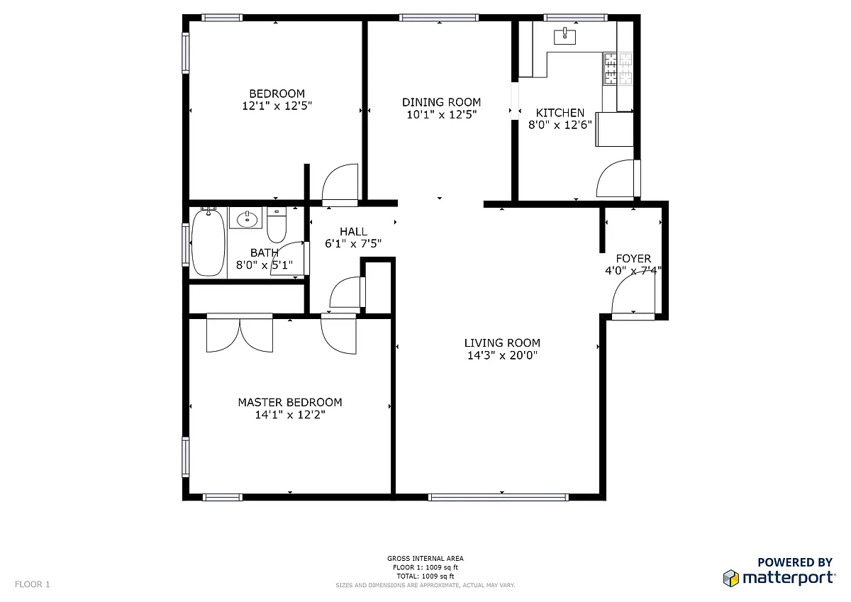 Floor plan Two Bedroom