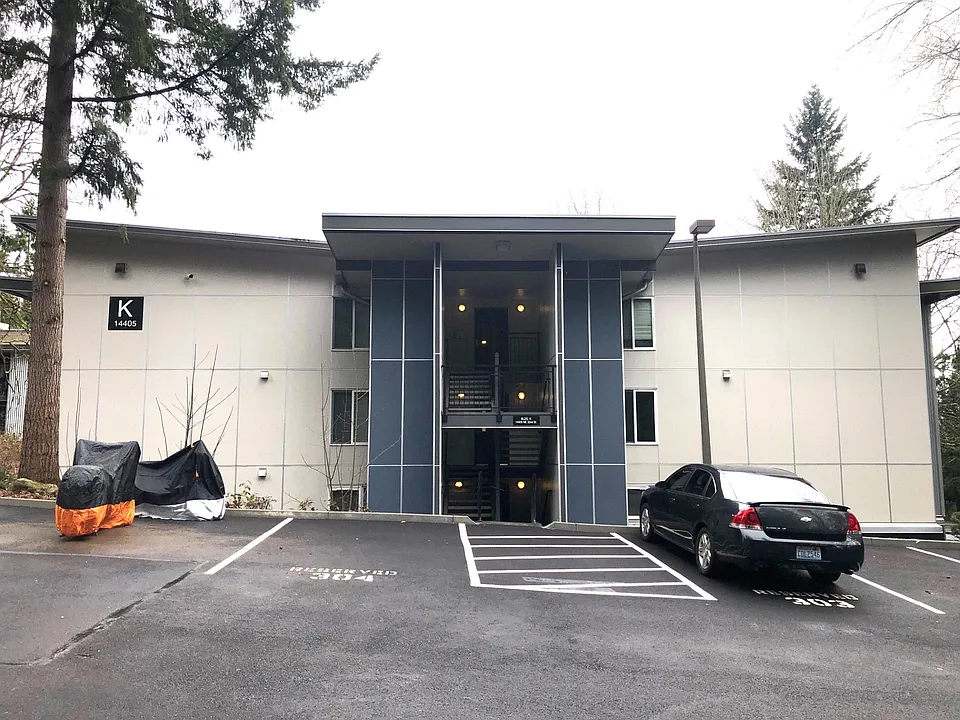 Secured main entrance to the building