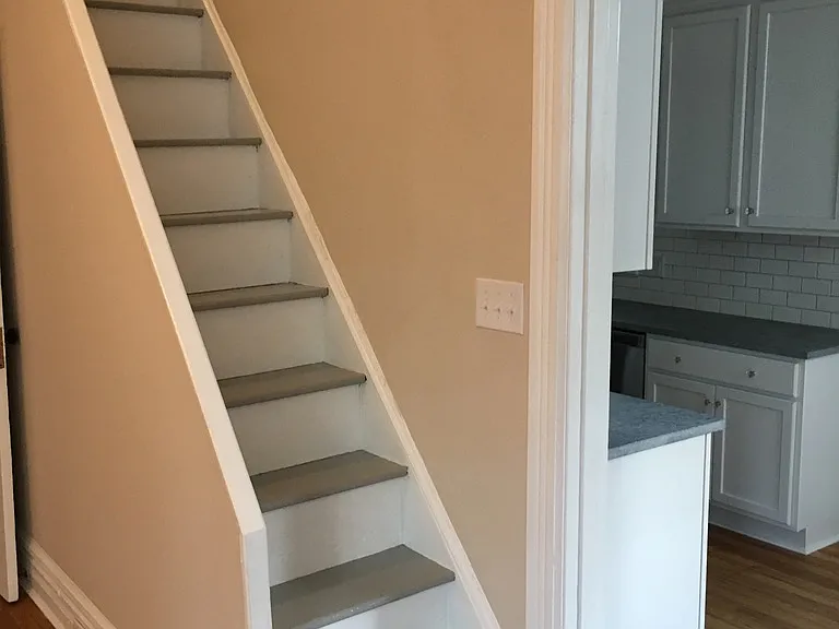 Photo taken in the dining room before entering the kitchen.