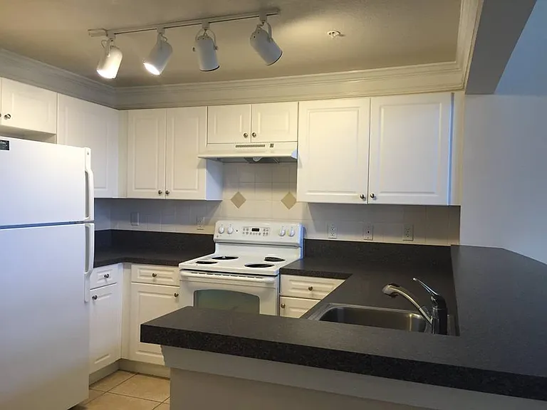 Kitchen with White Appliances