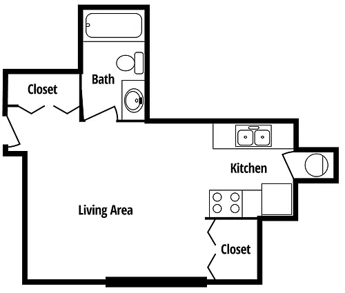 Floor plan Studio