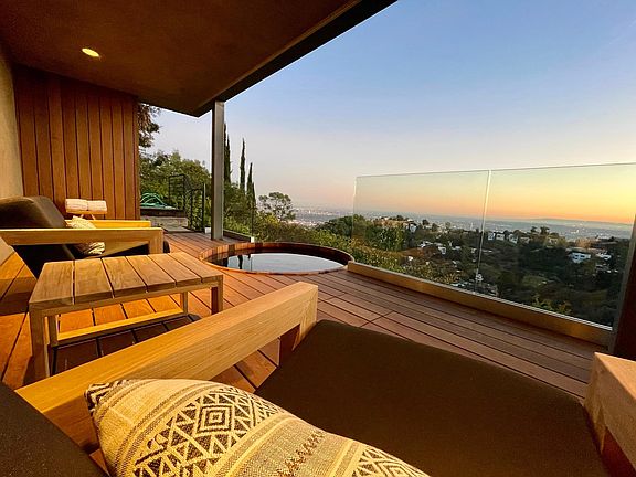 Hollywood Hills residence with modern Zen styling and serene outdoor areas.