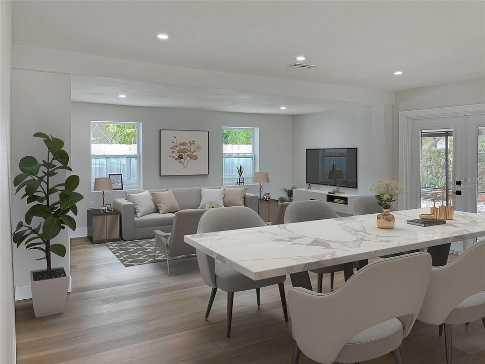 Stunning Open-Concept Living & Dining Area with Modern Finishes