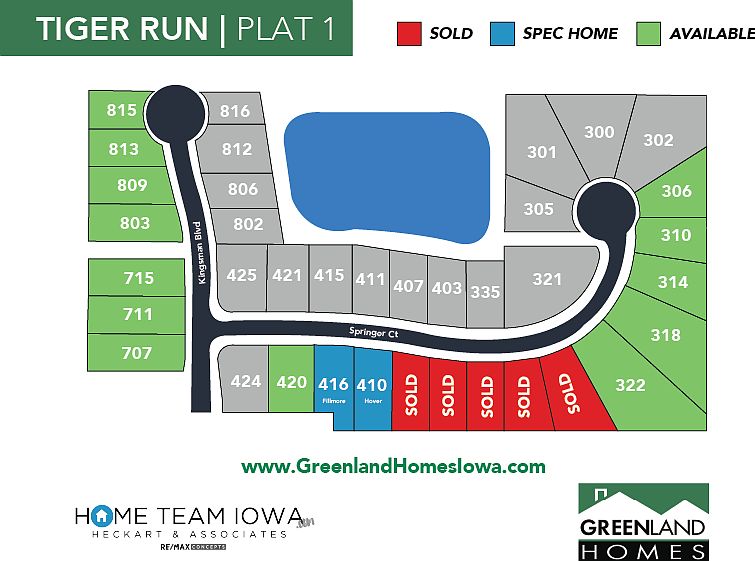 Tiger Run by Greenland Homes in Madrid IA Zillow