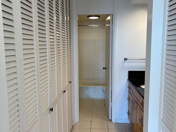 Master bathroom upstairs with lots of closet space