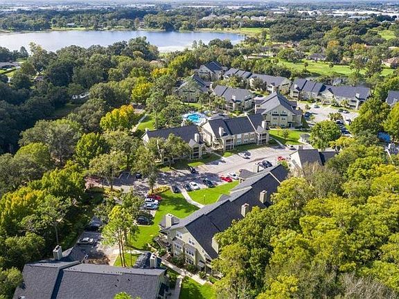 Arial view of complex and lake