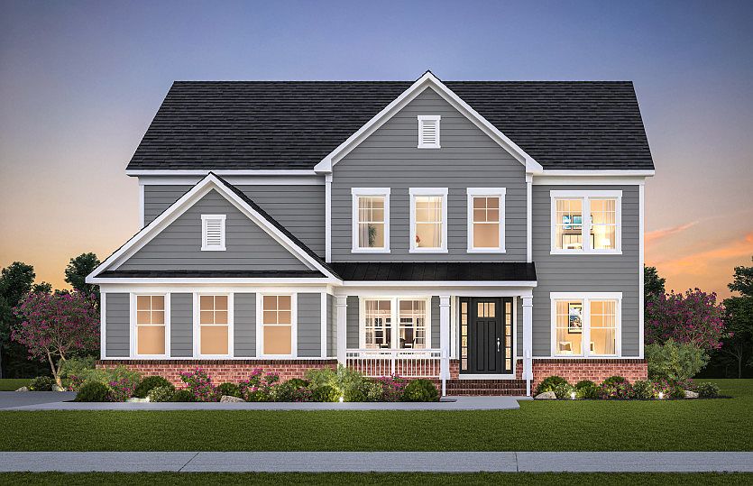 Woodside Exterior Rendering - Elevation 1 at Bull Run in Centreville, VA.