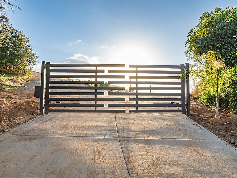 Private gated entrance