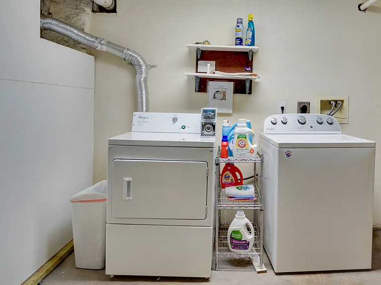 Laundry in shared basement