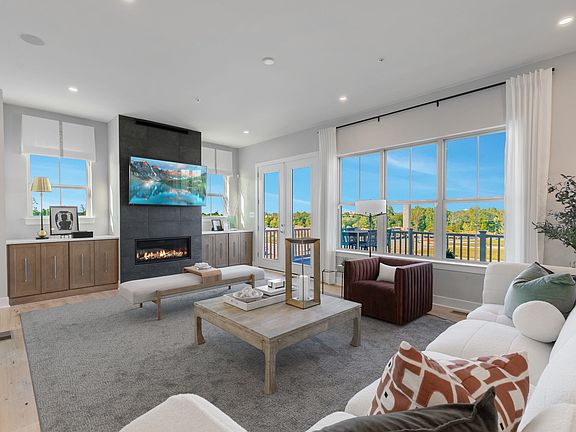 The The Seneca at The Grove Floor Plan, 3-5 BR, 3-4 BA, 2-Car Garage, Townhomes in MD, Craftmark Hom