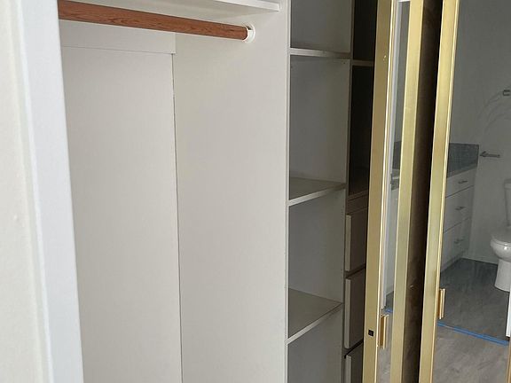 closet in master bedroom