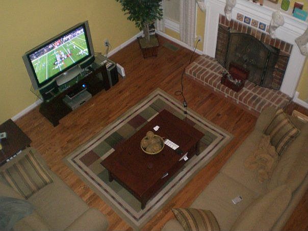 View from 2 story foyer