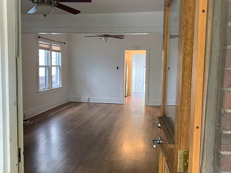 Through front door