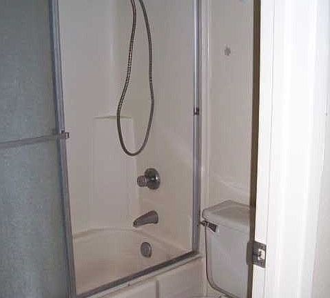 Private toilet/shower area