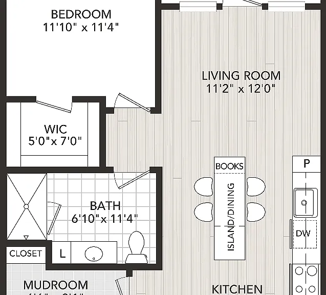 1 Bedroom, 1 Bath 1 Bedroom, 1 Bath