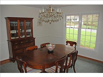 Another shot of large separate dining room