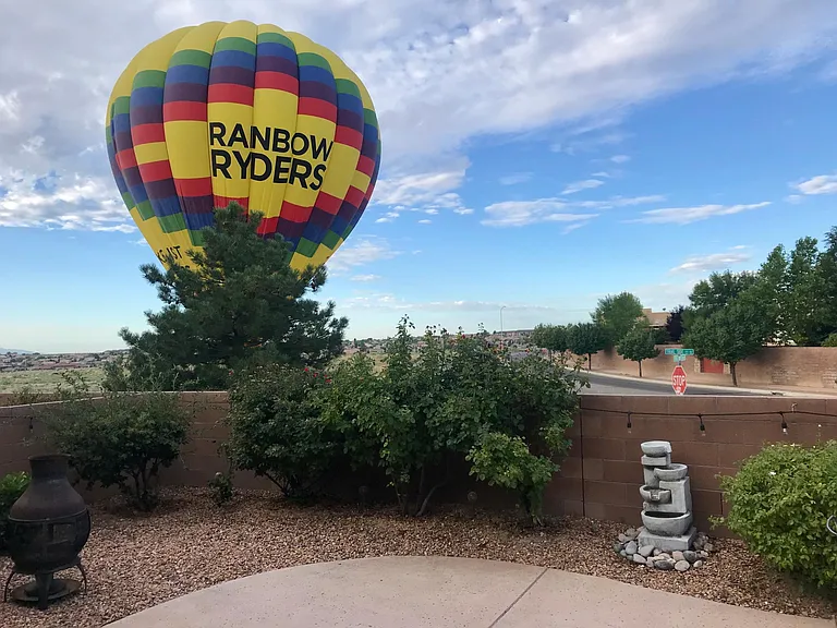 Balloon fiesta time from backyard!