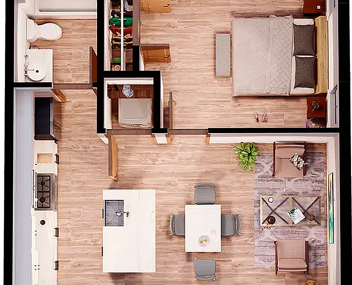 Midtown-Auburn-1x1-Loft-A-Floor-Plan