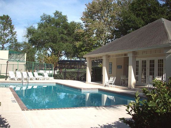 Community pool, tennis and racquet ball courts