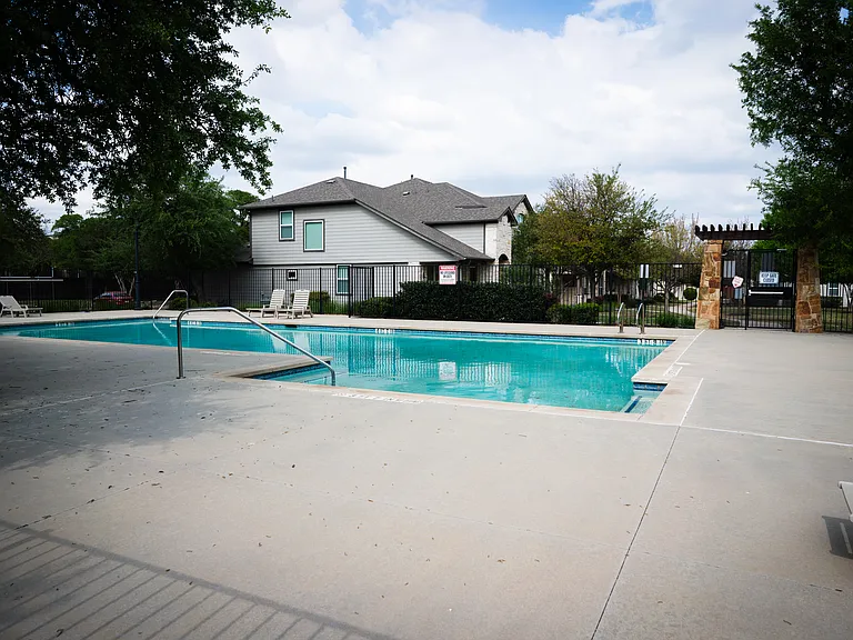 Serene, HOA-maintained pool directly across from the best-positioned home in the development!