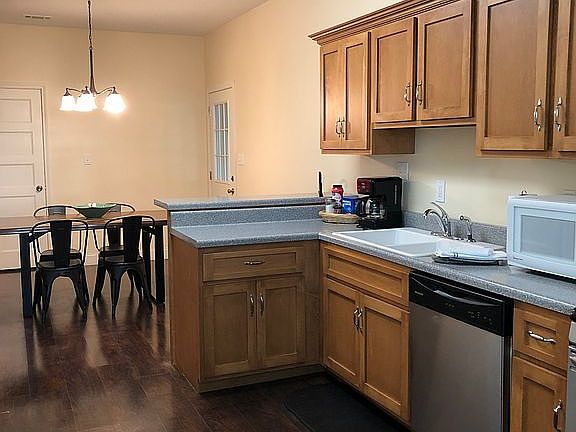 Kitchen and eating area