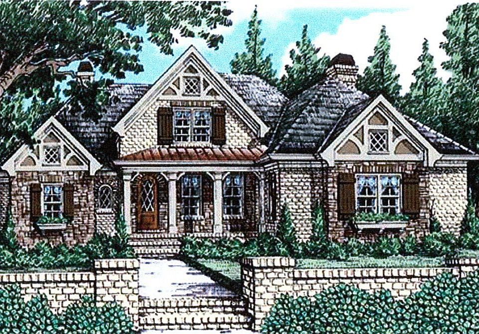 A well situated home with a spacious three car garage. 