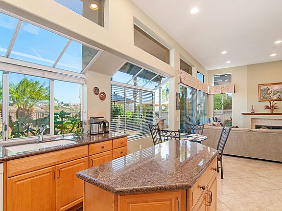 Kitchen open to Family room.