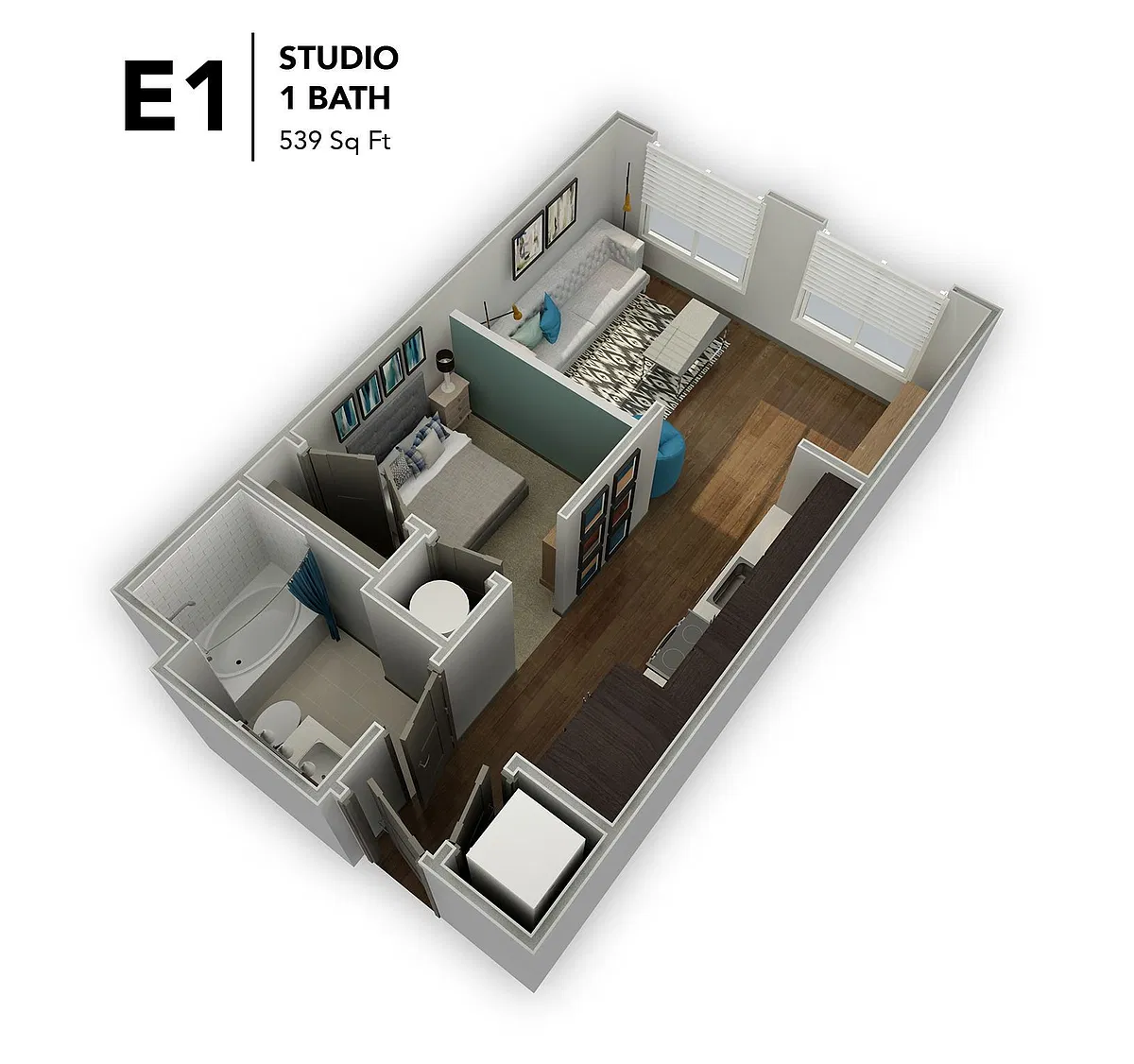 Floor plan E1